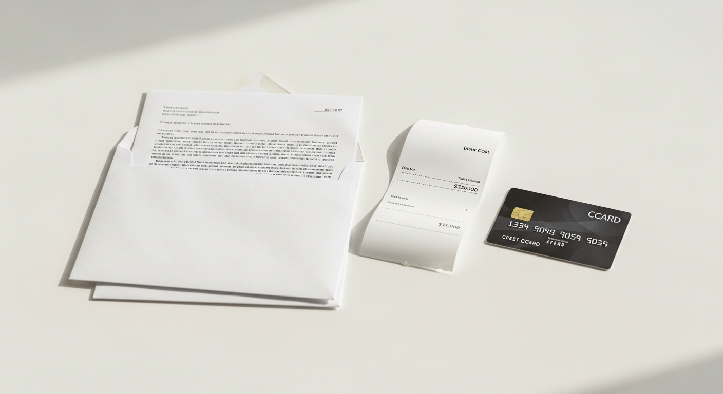 Professional at desk using online mail service to quickly send a legal letter without a printer or post office visit