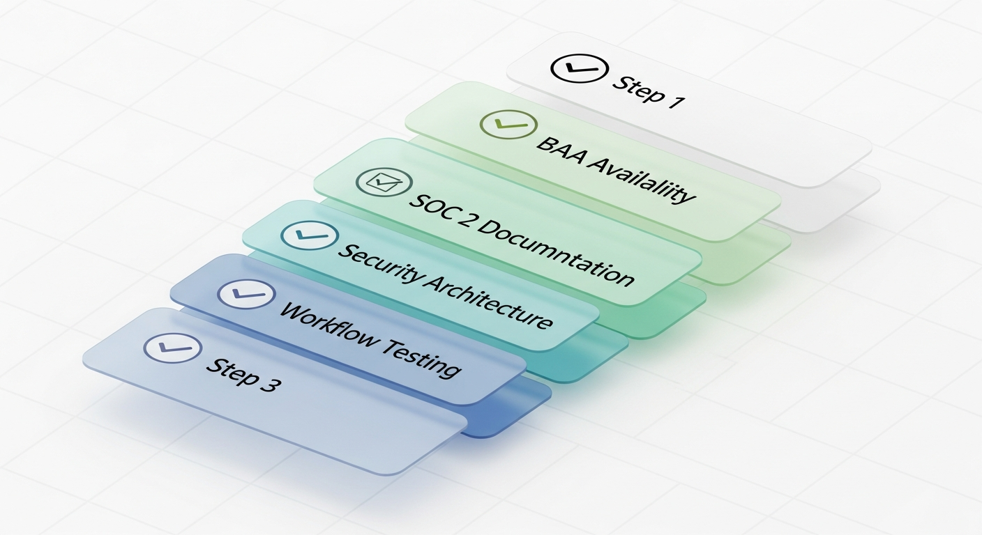 Five-step evaluation framework for HIPAA-compliant mail platform vendor selection